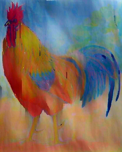 primary colours - cockerel